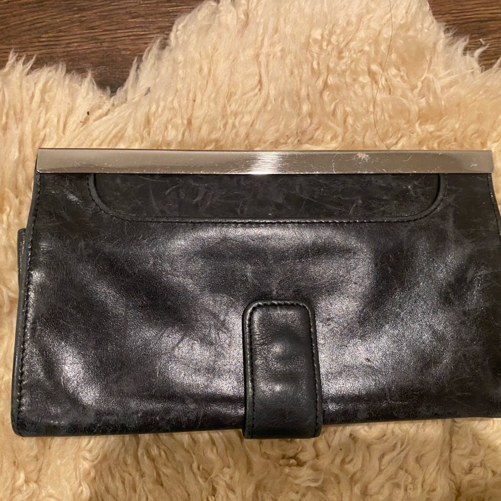 Hobo Black Leather Wallet